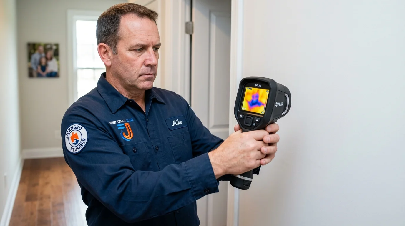Thermal imaging leak detection by Johns Plumbing LLC in Malabar